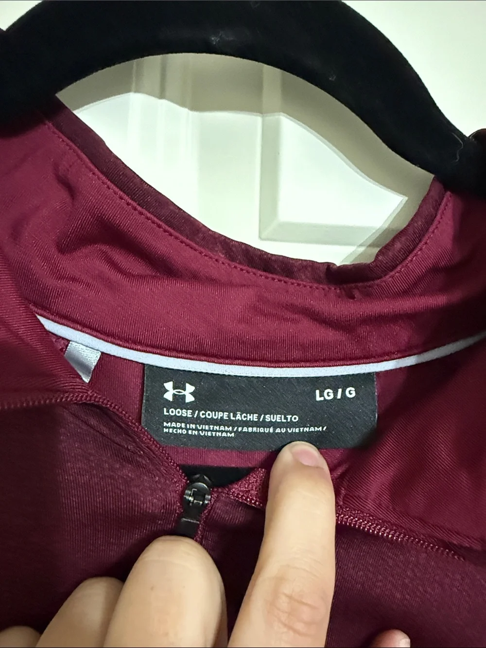 Under Armour Men's Burgundy Half-Zip Performance Pullover
